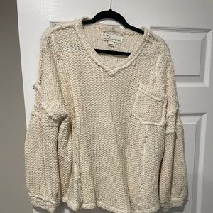 Cream knit sweater